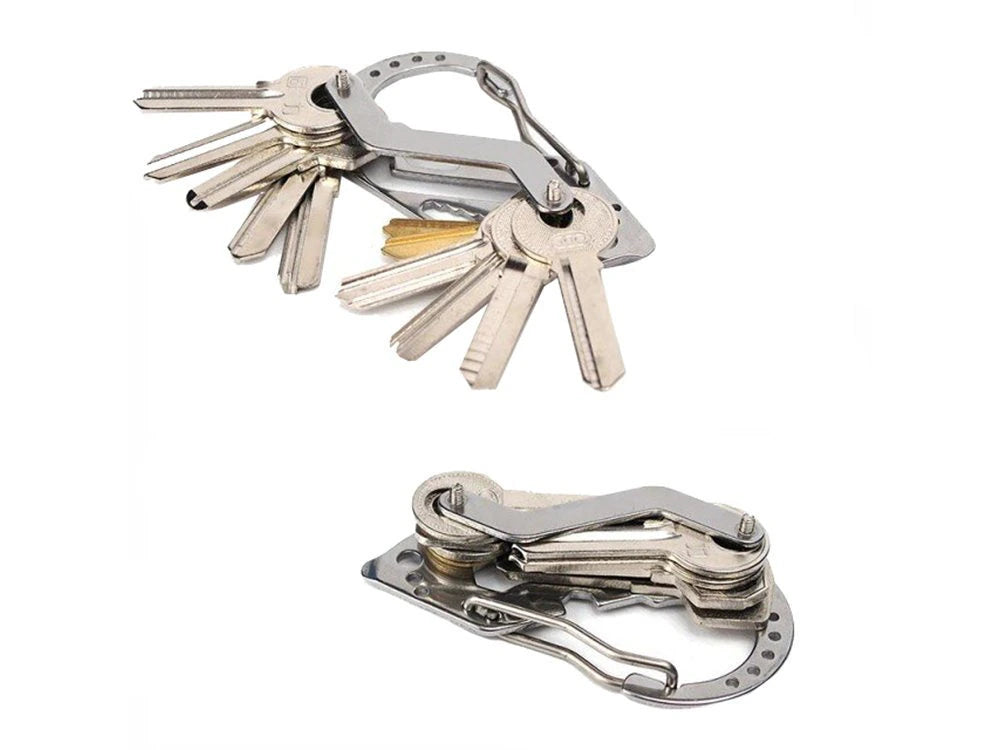 Survival-Multitool — Karabiner-Schlüsselanhänger