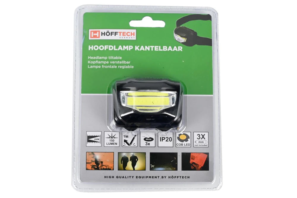 LED-Stirnlampe 3W COB — schwenkbarer Kopf