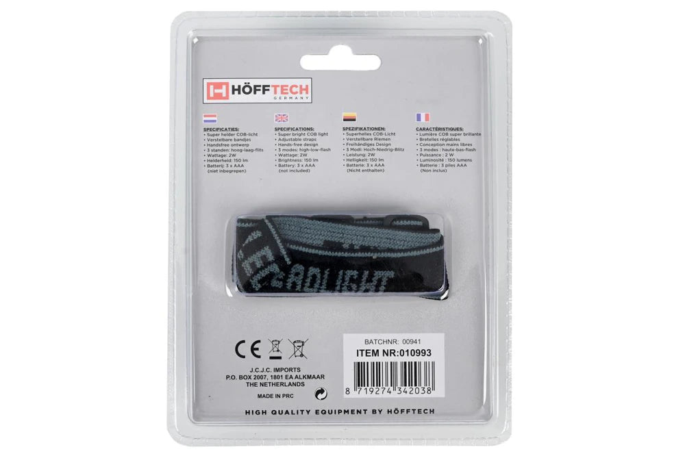 LED-Stirnlampe 3W COB — schwenkbarer Kopf