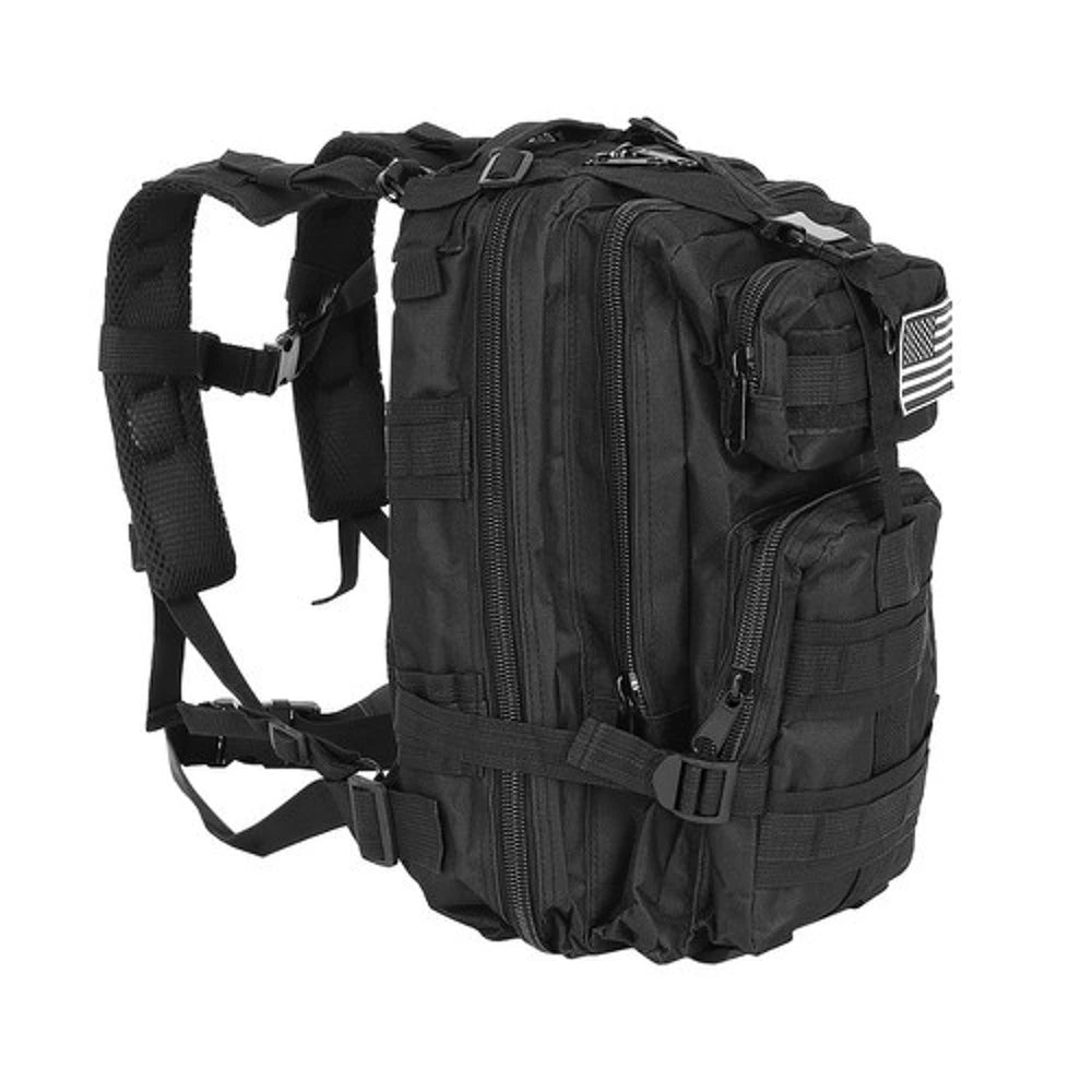Trizand militārā pārgājiena mugursoma 20L — Melna