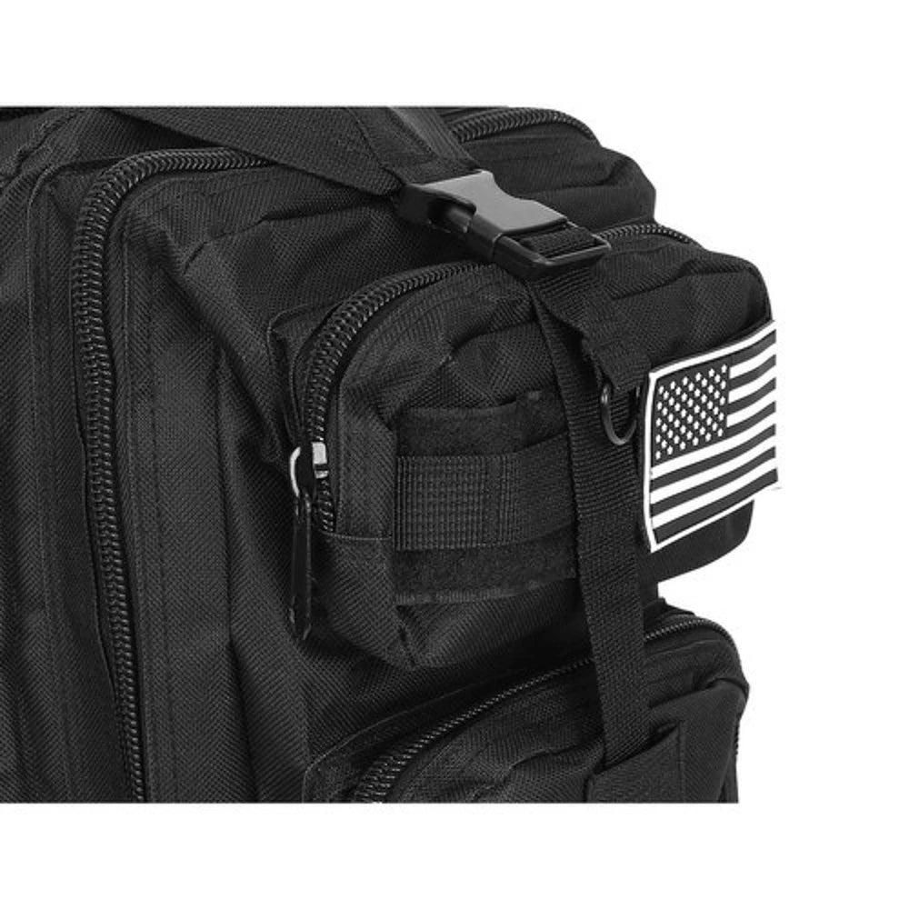 Trizand militārā pārgājiena mugursoma 20L — Melna