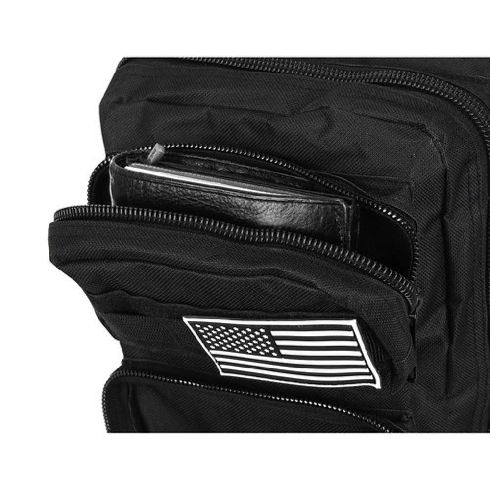Trizand militārā pārgājiena mugursoma 20L — Melna