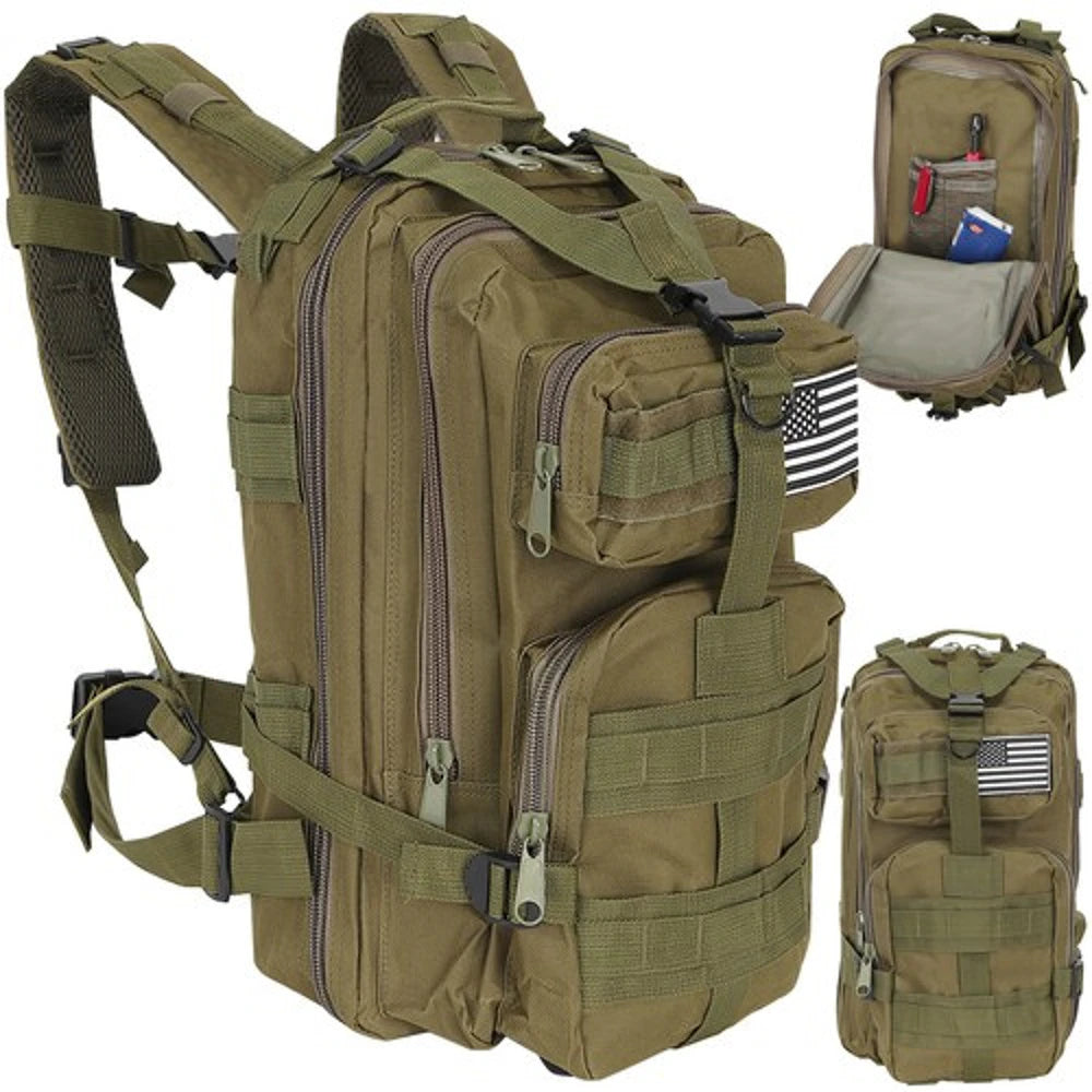 Trizand Military Hiking Backpack 26L — Green