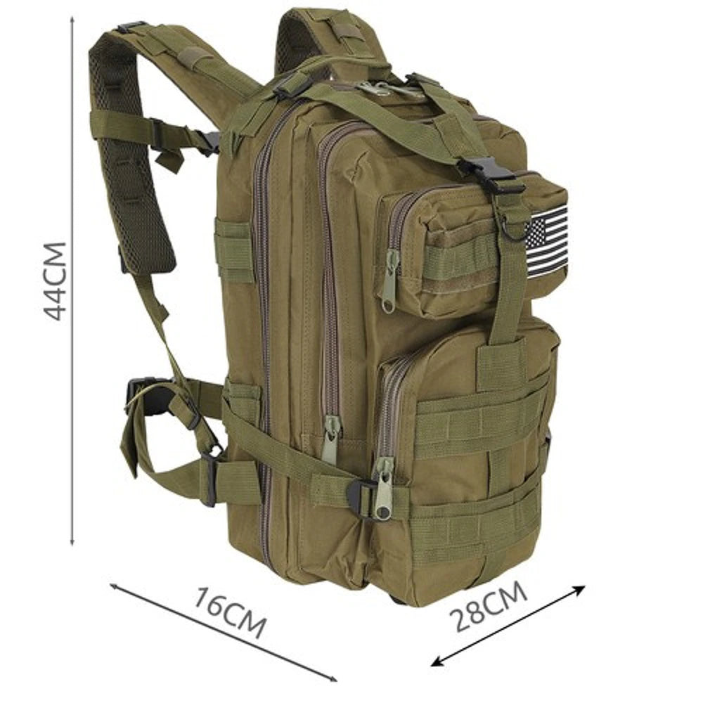 Trizand Military Hiking Backpack 26L — Green