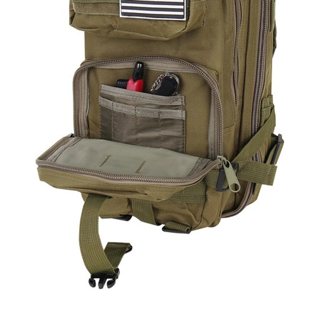 Trizand Military Hiking Backpack 26L — Green