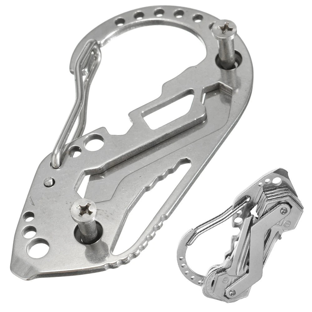 Survival-Multitool — Karabiner-Schlüsselanhänger