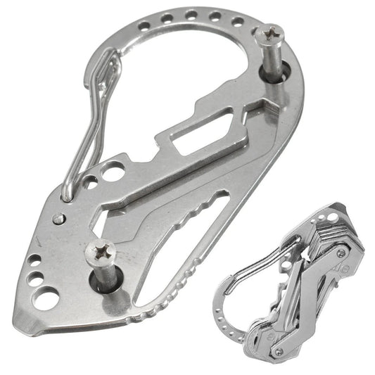 Survival-Multitool — Karabiner-Schlüsselanhänger